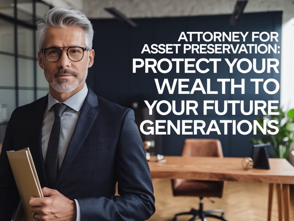 Attorney for Asset Preservation Protect Your Wealth to Your Future Generations